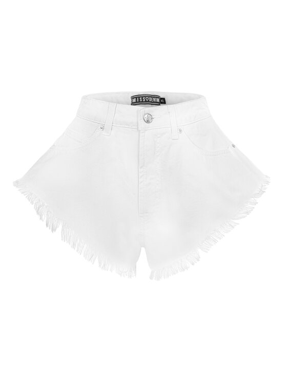 MissDenim MissDenim Szorty jeansowe Skorts Biały Regular Fit