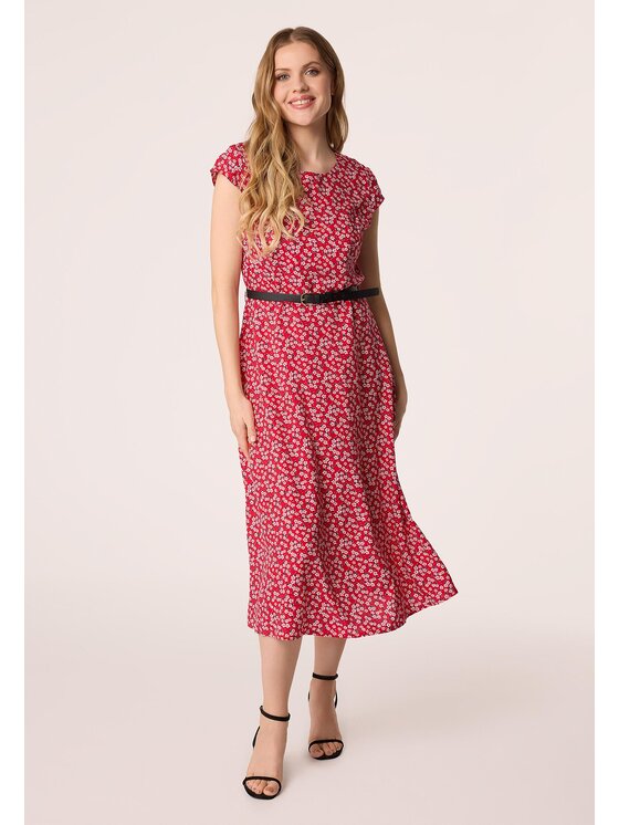 QUIOSQUE Každodenné šaty Quiosque 4UB004611 Červená Regular Fit