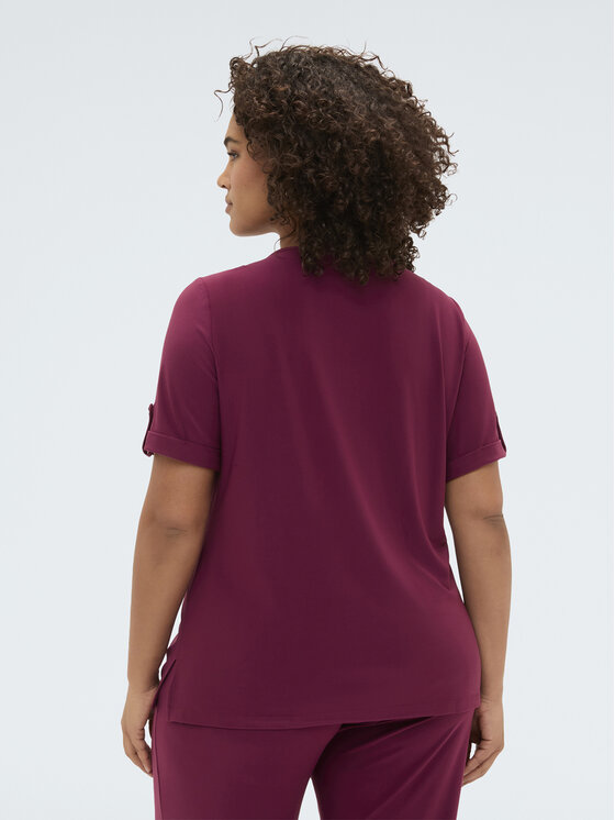 Fiorella Rubino Fiorella Rubino T-Shirt G05ZL008978N036 Bordowy A-Line Fit