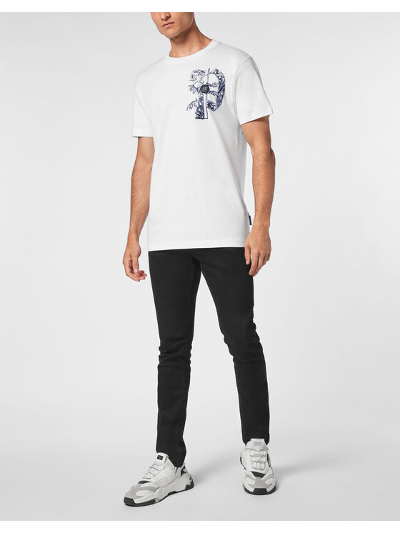PHILIPP PLEIN PHILIPP PLEIN T-Shirt 11487 Biały Regular Fit