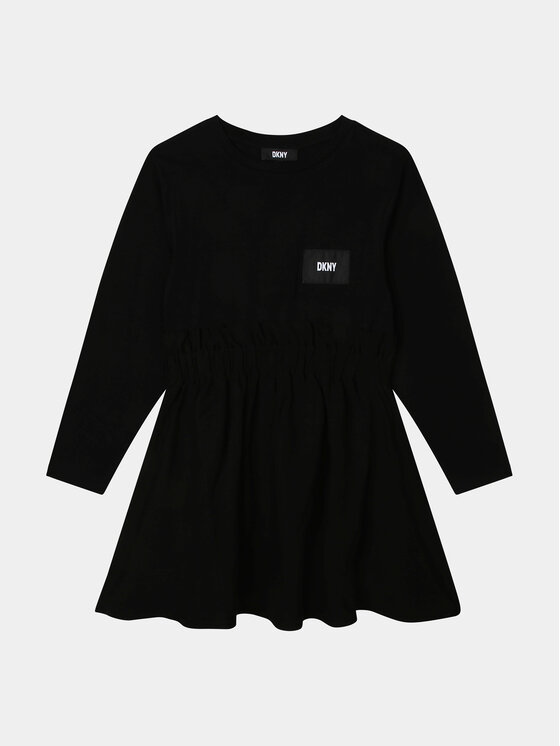 DKNY Každodenné šaty D32895 D Čierna Regular Fit