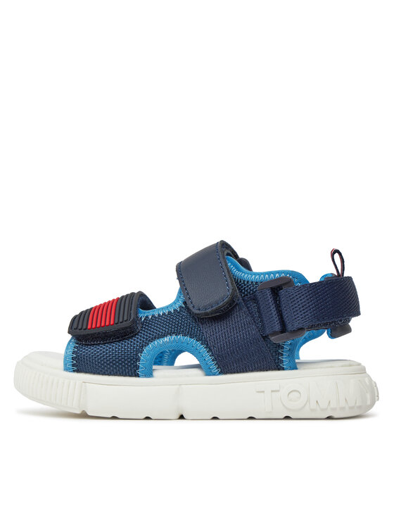 Tommy Hilfiger Tommy Hilfiger Sandały Velcro T1B2-33420-1591 S Granatowy