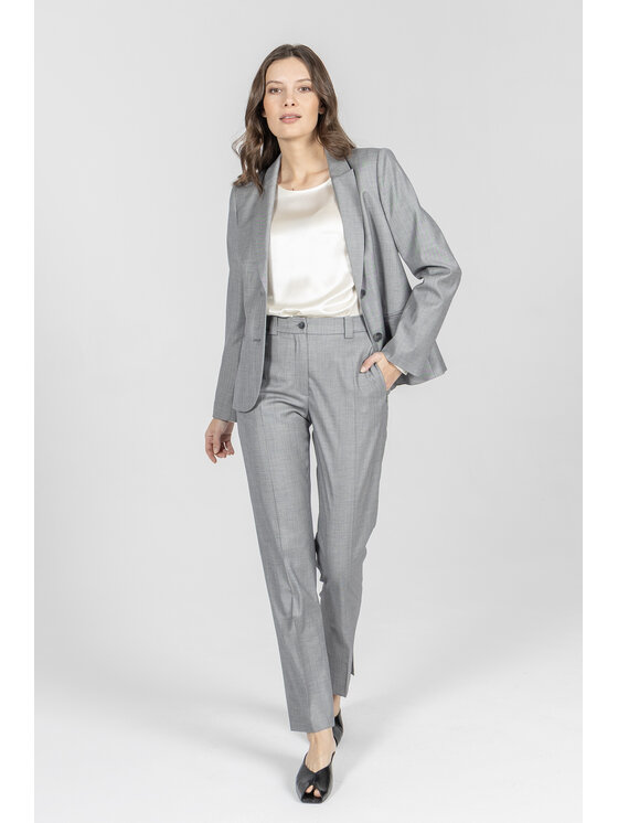 Deni Cler Milano Deni Cler Milano Marynarka W-DC-6014-F2-B2-82-1 Szary Regular Fit