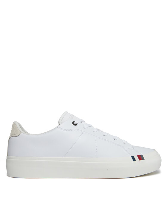 Sneakers Tommy Hilfiger Thick Vulc Low Premium Lth FM0FM04881 Alb