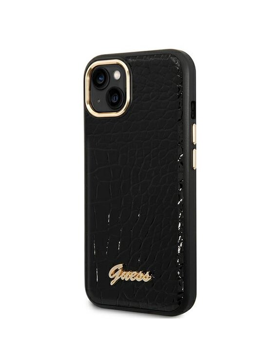 Guess Guess Etui na telefon Croco Collection Czarny