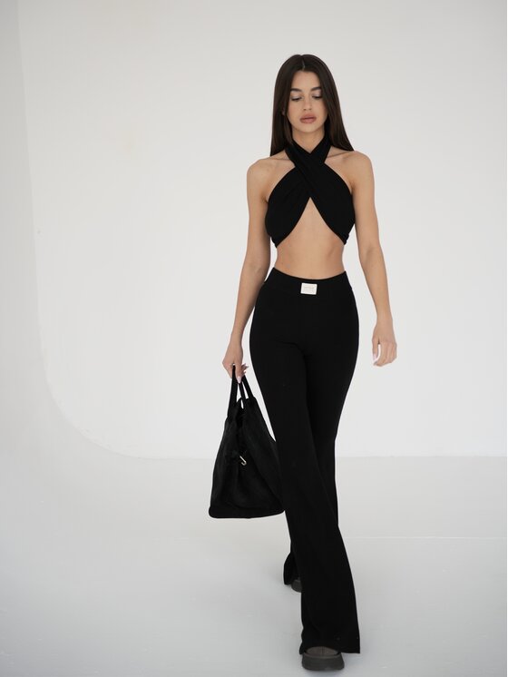 MissDenim MissDenim Top Cozy Czarny Second Skin Fit