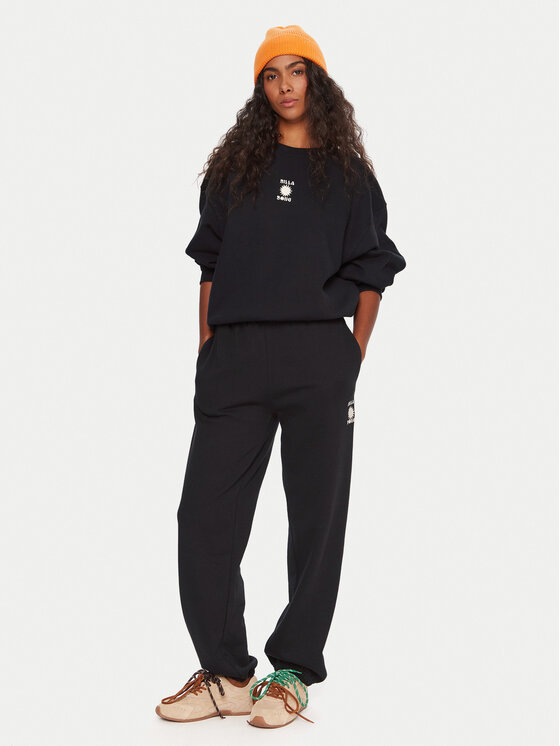 Billabong Billabong Долнище анцуг So Sunny EBJFB03003 Черен Relaxed Fit