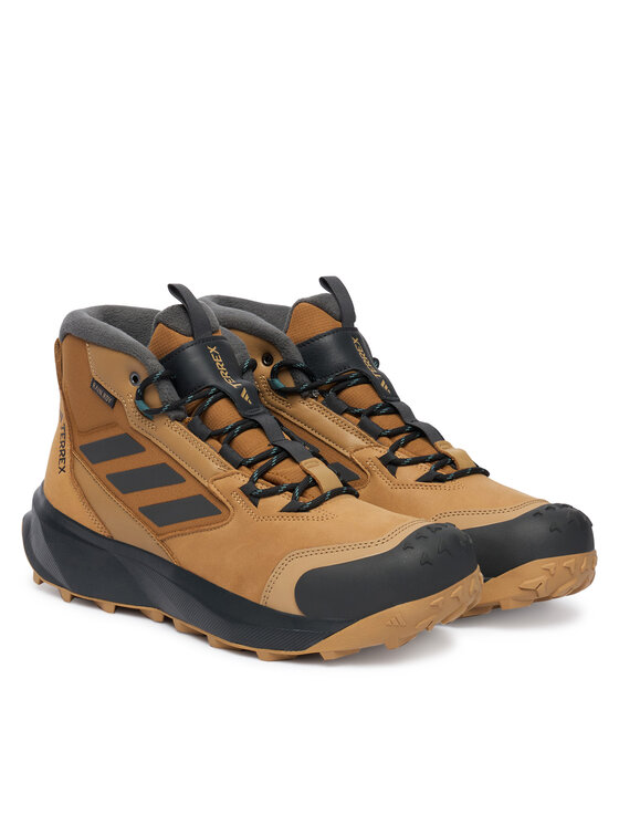 adidas adidas Trekkingi Terrex Winter Leather Mid Cut Rain.Rdy Cold JR5297 Brązowy