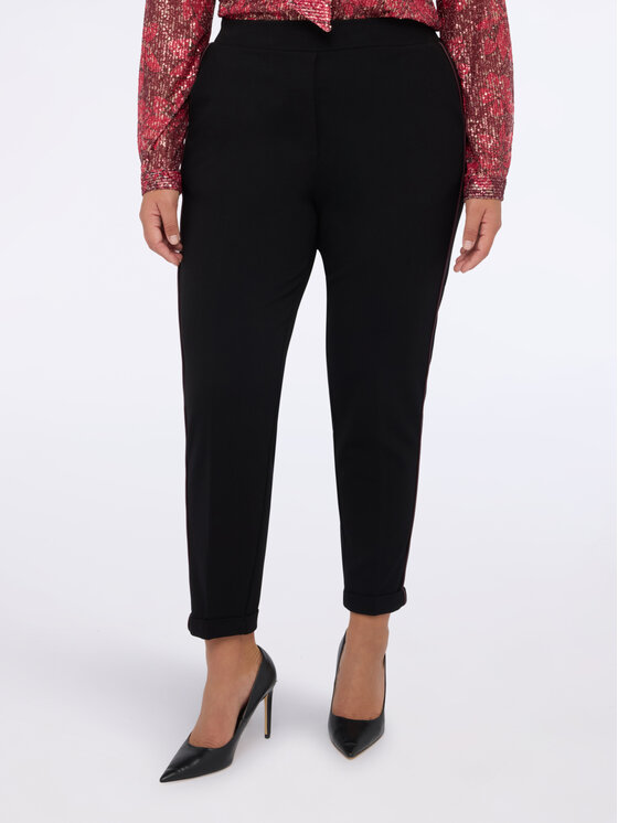 Fiorella Rubino Fiorella Rubino Pantaloni di tessuto P022L002347N033 Nero Slim Fit