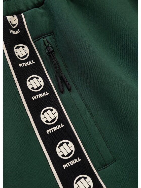 PITBULL PITBULL Szorty sportowe POWERS Zielony Regular Fit