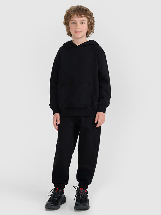 4F 4F Bluza BASIC+ Czarny Oversize