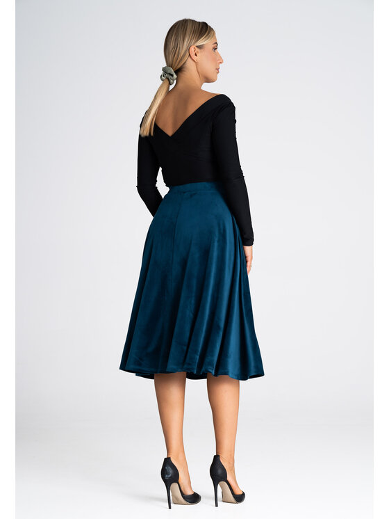 FIGL FIGL Sukňa M964 Modrá Regular Fit