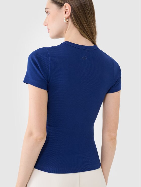 4F 4F T-shirt 4FWSS25TTSHF1968-30S Blu Slim Fit