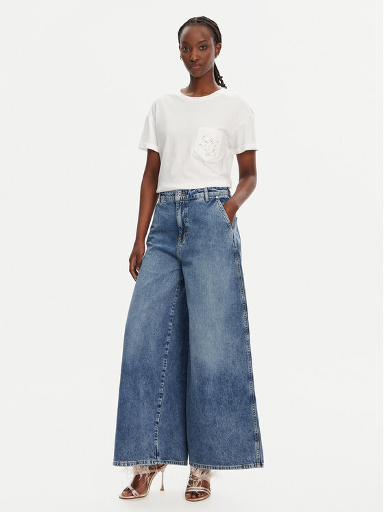 Liu Jo Liu Jo Jeans hlače UA5193 D4990 78841 Mornarsko modra Regular Fit
