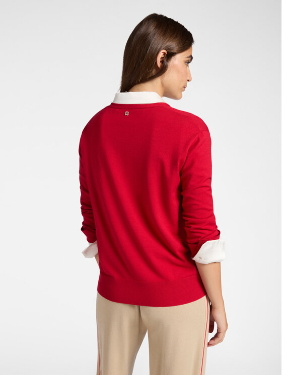 Elena Mirò Elena Mirò Maglione M067Z300541N016 Rosso Regular Fit