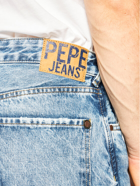 Pepe Jeans Pepe Jeans Džínové šortky PEPE ARCHIVE Callen PM800707 Modrá Relaxed Fit