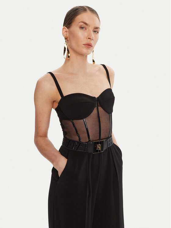 Elisabetta Franchi Elisabetta Franchi Overal TU-057-56E2 Černá Regular Fit