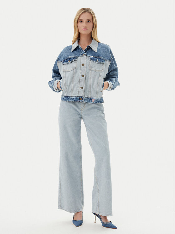 Guess Jeans Guess Jeans Τζιν μπουφάν W5YN56 D5M56 Μπλε Regular Fit