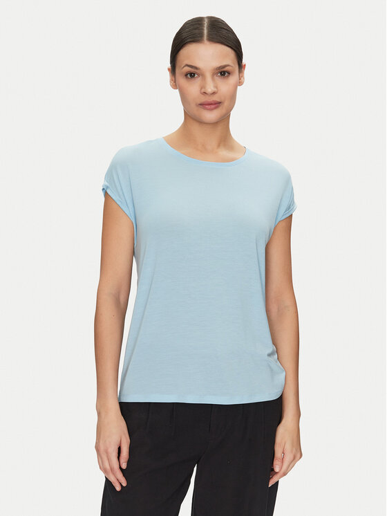 Vero Moda T-shirt Ava 10284468 Blu Regular Fit, taglia : L