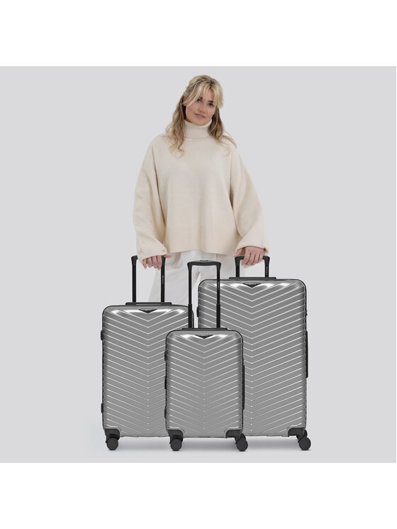 Redolz Redolz Komplet walizek 301086 Srebrny