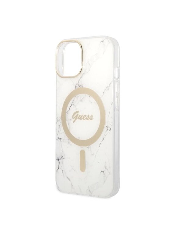 Guess Guess Etui na telefon Guess Marble Biały