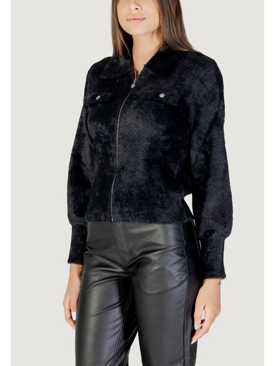Morgan De Toi Morgan De Toi Cardigan 232-MDOMI Nero Casual Fit