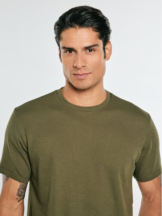 BIG STAR BIG STAR T-Shirt MIKES Zielony Comfort Fit