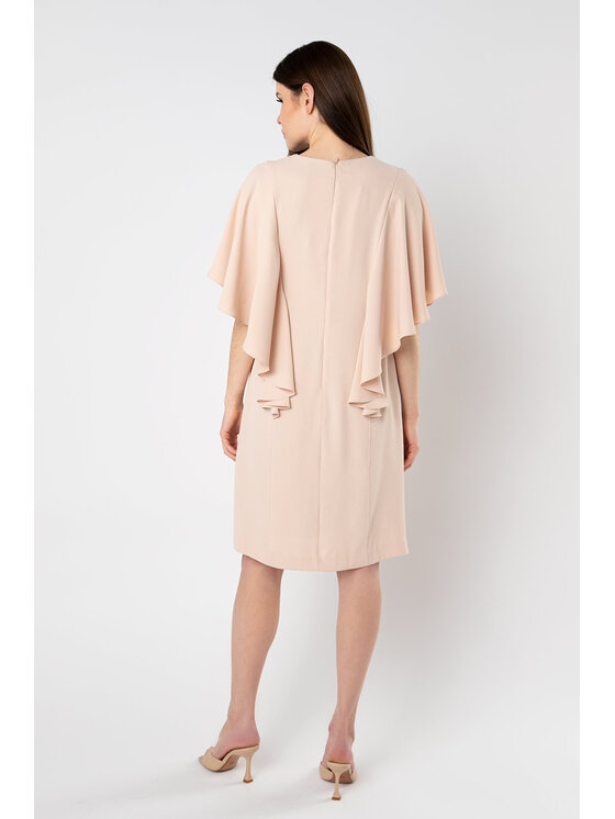 QUIOSQUE QUIOSQUE Sukienka codzienna MEDUSA DRESS 0323 27 Beżowy Regular Fit