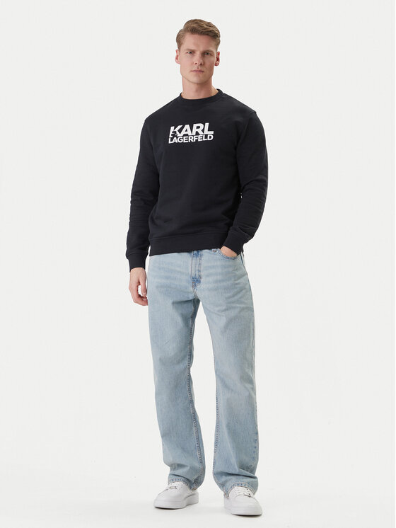 KARL LAGERFELD KARL LAGERFELD Bluza 705780 562917 Granatowy Regular Fit