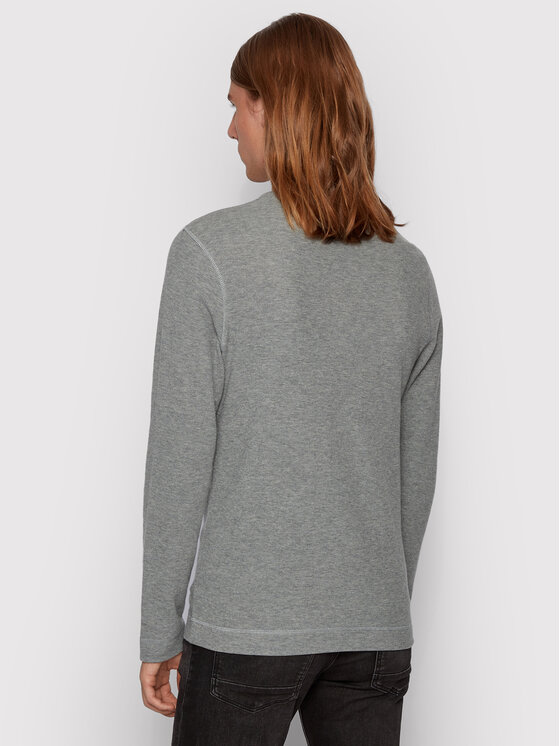 BOSS Boss Тениска с дълъг ръкав Trix 50401843 Сив Slim Fit