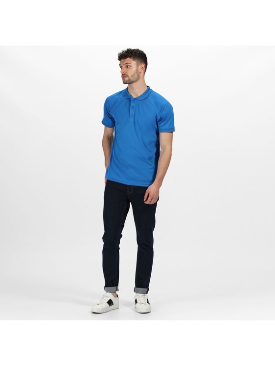 Regatta Regatta Polo Coolweave Błękitny Shirt Fit