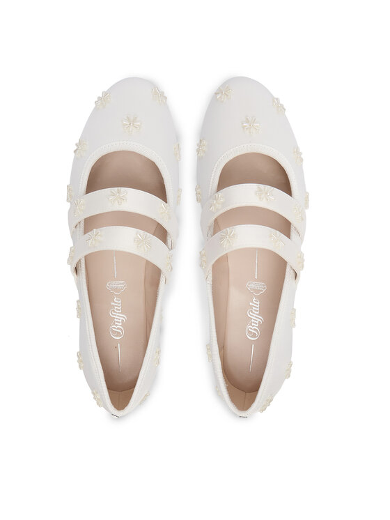 Buffalo Buffalo Ballerinas Dahlia Flower Pearl 1620070 Weiß