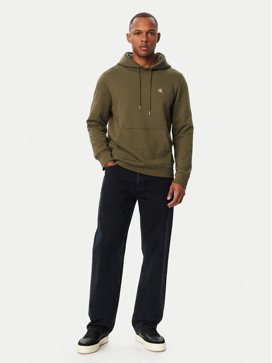 Calvin Klein Jeans Calvin Klein Jeans Majica dugih rukava LV04RG286G Zelena Classic Fit