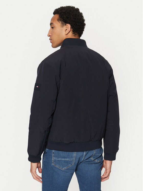 Tommy Hilfiger Tommy Hilfiger Bunda bomber MW0MW37789 Tmavomodrá Regular Fit