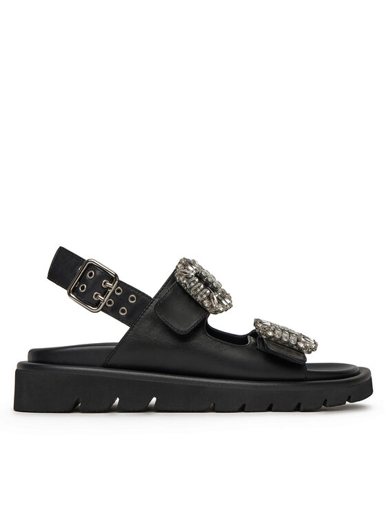 Eva Minge Eva Minge Sandalen SNOWDROP-I75-563 Schwarz
