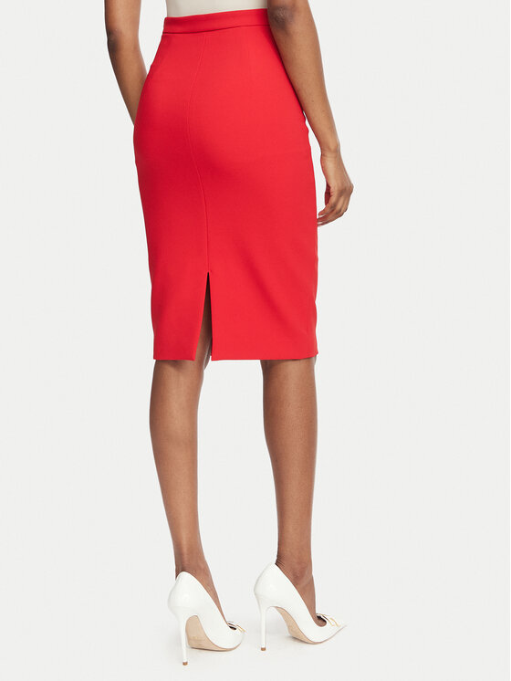 Elisabetta Franchi Elisabetta Franchi Ravno krilo GO-223-66E2-V320 Rdeča Slim Fit