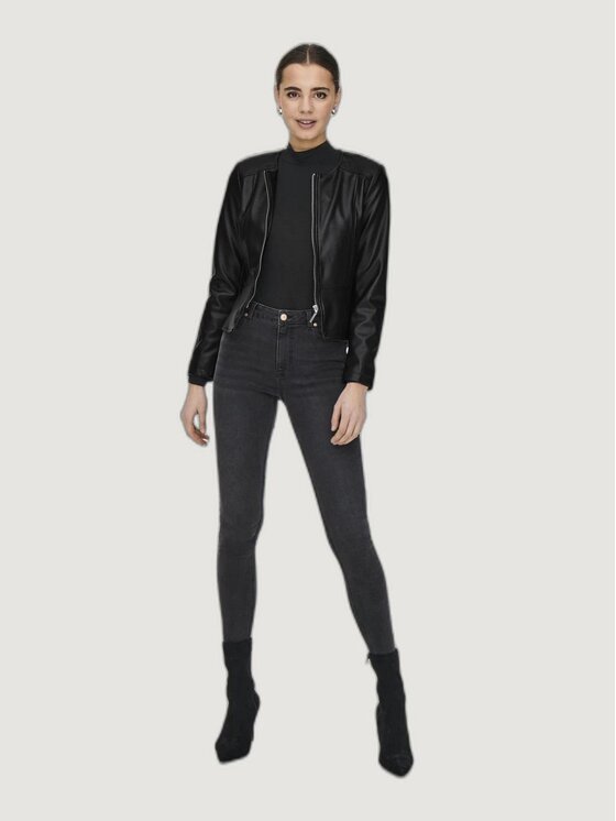 ONLY ONLY Cappotto Onlsaramy Faux Leather Cc Otw Nero To Fit
