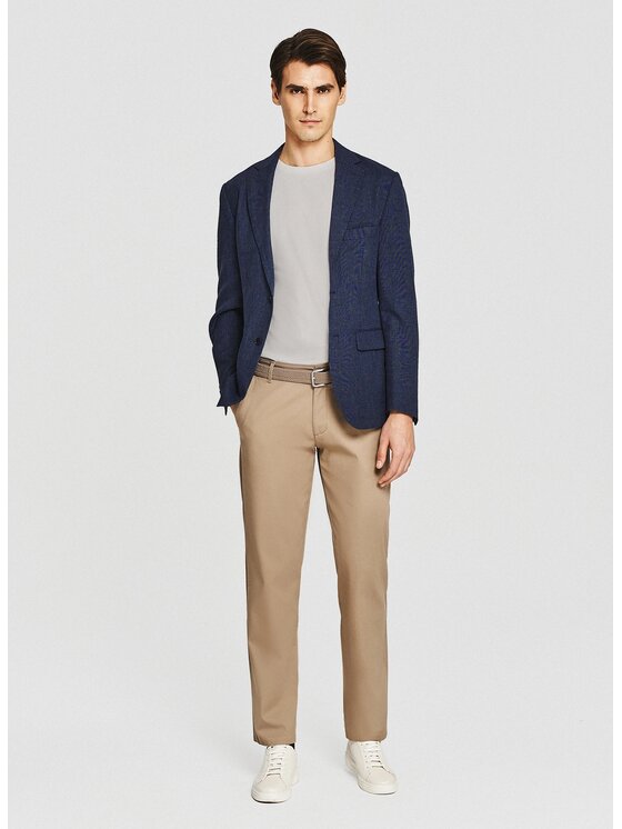 Pako Lorente Pako Lorente Marynarka P26SP-3X-020 Granatowy Slim Fit