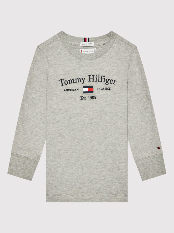 Tommy Hilfiger Bluză Th Artwork KS0KS00203 M Gri Regular Fit