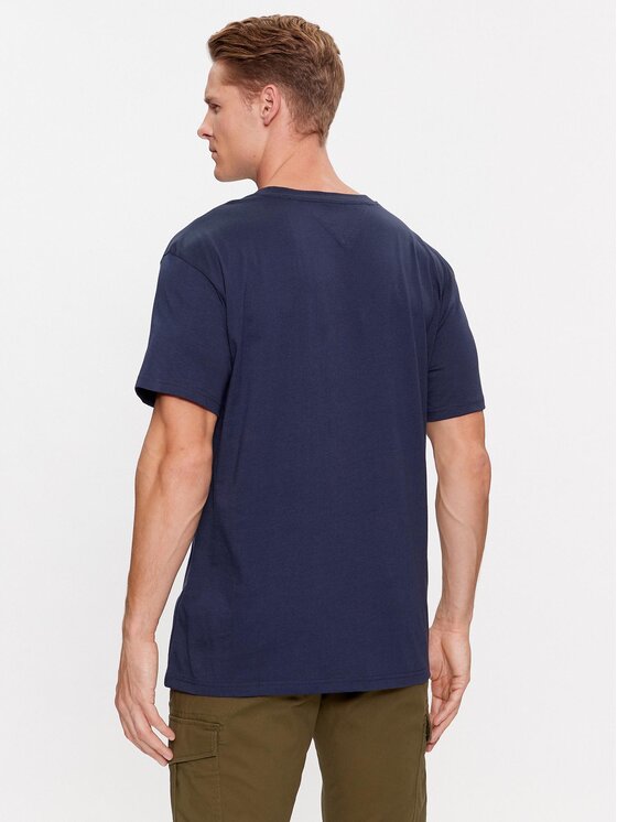 Tommy Jeans Tommy Jeans T-krekls Classic Gold Linear DM0DM17728 Tumši zils Classic Fit
