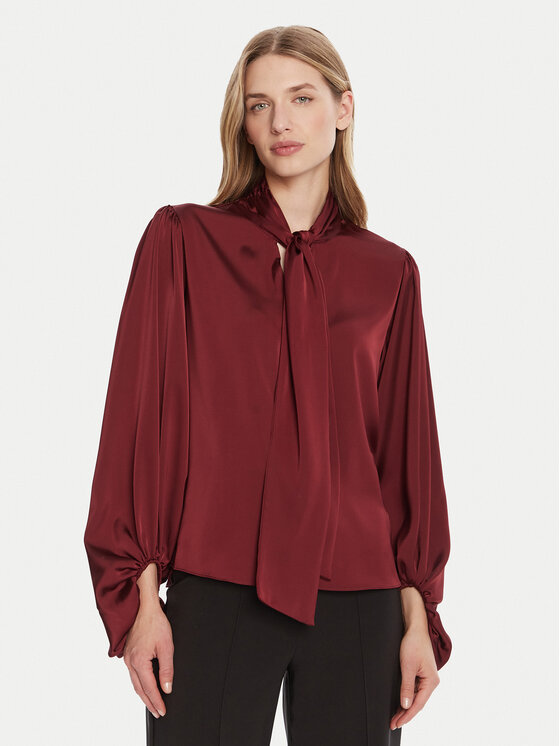Rinascimento Rinascimento Bluse CFC0126202003 Dunkelrot Loose Fit