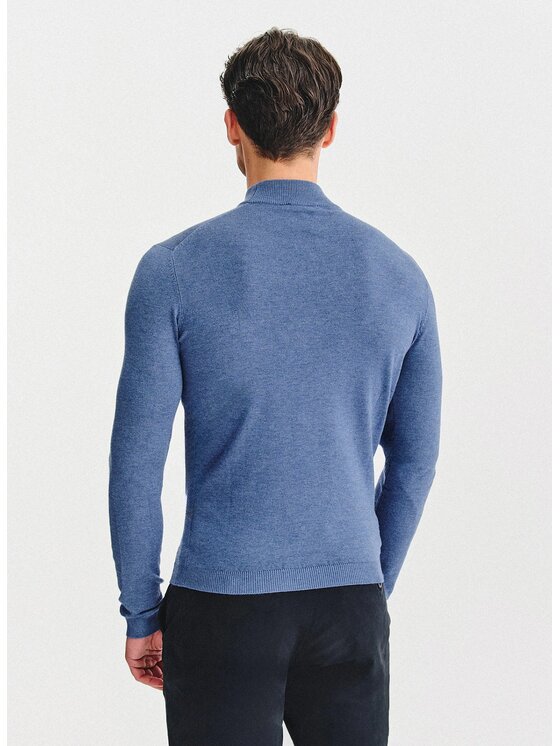 Pako Lorente Pako Lorente Sweter P25WN-2X-028 Niebieski Classic Fit