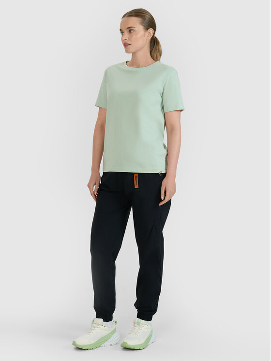 4F 4F T-Shirt A NEW ROAD AHEAD Turkusowy Oversize