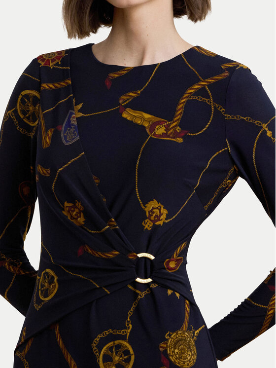 LAUREN RALPH LAUREN LAUREN RALPH LAUREN Sukienka codzienna 250957702 Granatowy Slim Fit