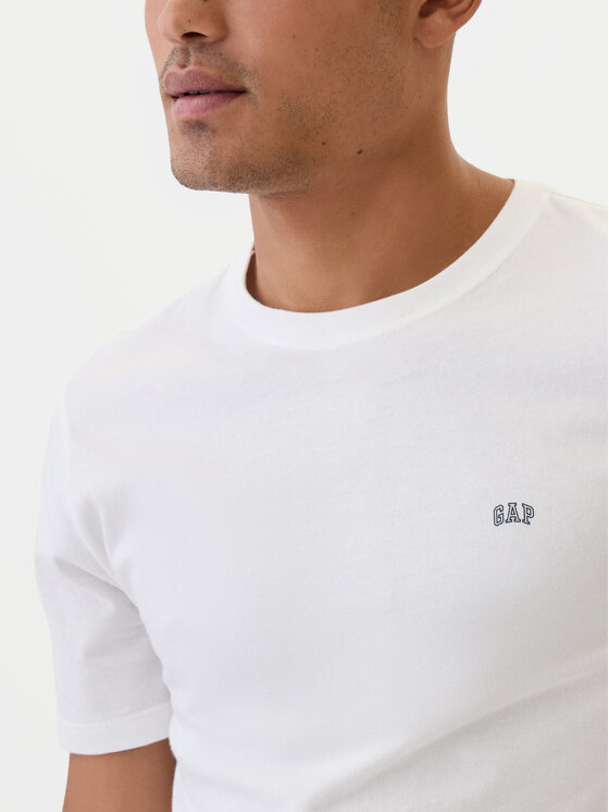 Gap Gap T-Shirt 502022-01 Bílá Regular Fit