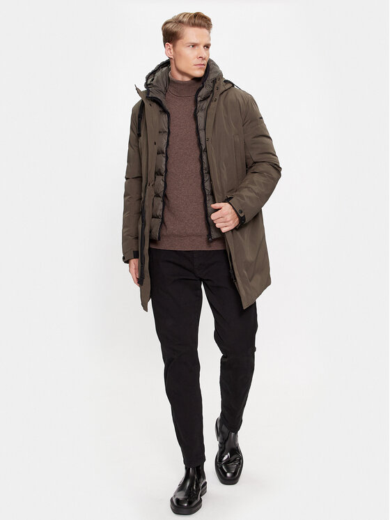 Geox Geox Зимно яке Velletri M3628N T3031F 3462 Зелен Regular Fit