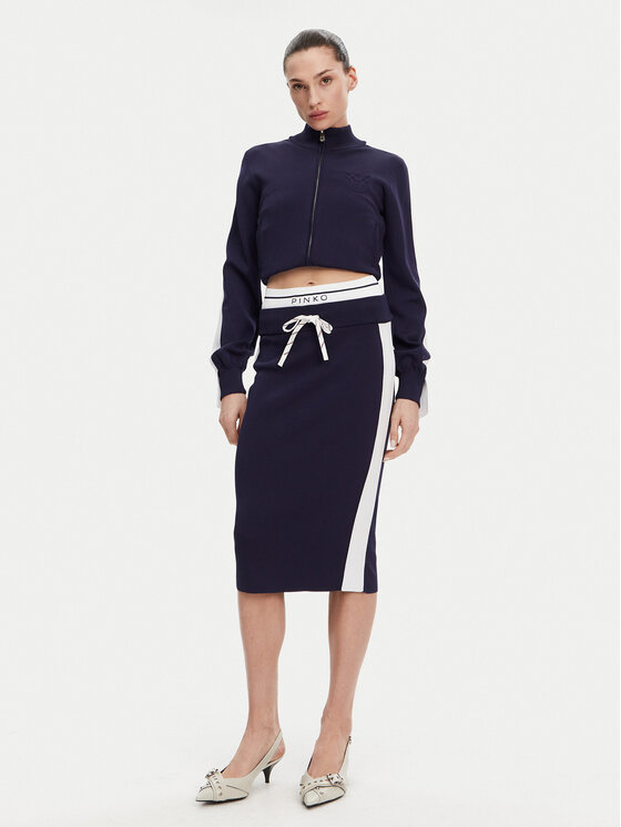 PINKO PINKO Ceruzaszoknya Marmolada Gonna 104740 A2FQ Sötétkék Slim Fit