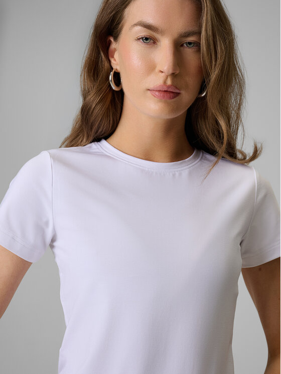 4F 4F T-Shirt ESSENTIAL 4 Biały Slim Fit