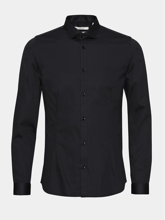 Jack & Jones Jack & Jones Košile Parma 12097662 Černá Super Slim Fit