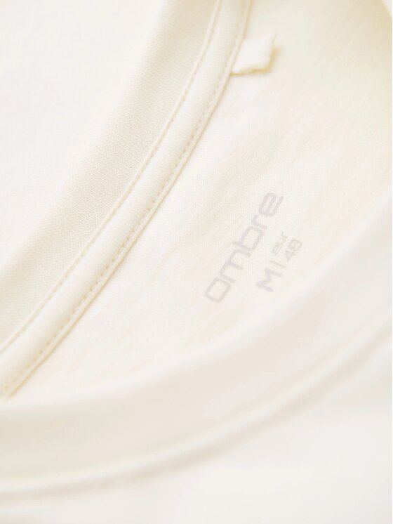 Ombre Ombre T-Shirt OM-TSCT-0109 Écru Classic Fit